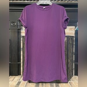 Purple Short Sleeve Tunic T-Shirt